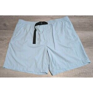 Men’s Columbia Flat Water Run Shorts Size XXL Light Blue Relaxed 8” Swim Trunks